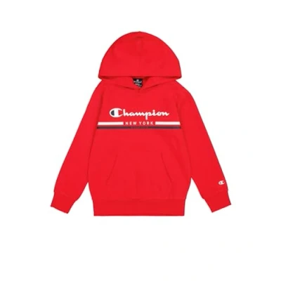 Image of Champion Boy&#039;s Hooded Sweatshirt, Red (Rs011), 3 4 Years