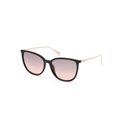 Image of MAX&amp;Co. IN Iniettato Sunglasses, Women&#039;s, Size: One Size, Nero grigio fumo sfumato