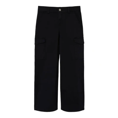 Image of NAME IT Girl&#039;s Cargo Pants, Black, 176