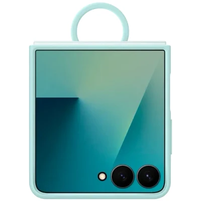 Image of Samsung Silicone Back Cover with Ring Mint Galaxy Z Flip 7