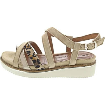 Image of Tamaris Platform sandals, Women&#039;s, Size: 42, Tan shoes
