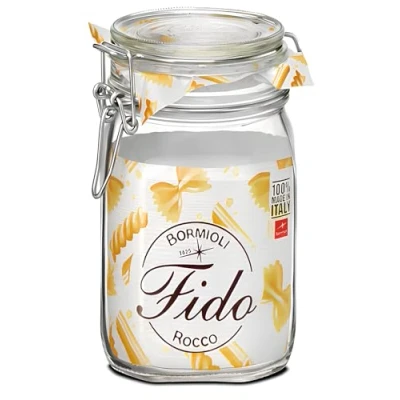 Image of Bormioli Mason Jar Fido Square 11 x cm / 1 liter