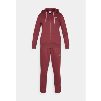 Image of Puma Hooded SUIT SET Tracksuit, Women&#039;s, Size: XS, Ruby shimmer