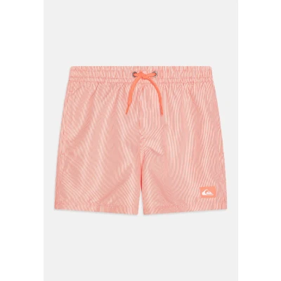 Image of Quiksilver Everyday Deluxe Volley Swimming shorts for kids, Size: 12y, Fiery coral