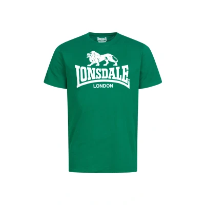 Image of Lonsdale Print Tshirt, Men&#039;s, Size: XL, Bottle green