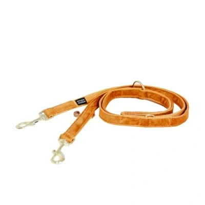 Image of Dog Lead Velvet Orange Size L 2 m