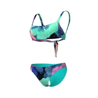 Image of Arena Womens Water Prints Bralette Bikini, Women&#039;s, Size: XL, Sea floor