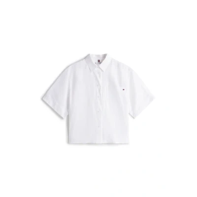 Image of Tommy Hilfiger Relaxed Shirt Buttondown blouse, Women&#039;s, Size: 34, Optic white