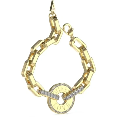 Image of Guess LOVE Bracelet goldcoloured, Women&#039;s, Size: Small, Gold coloured