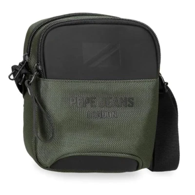 Image of Pepe Jeans Men&#039;s Bromley Luggage Messenger Bag, Green, One Size, Small Crossbody Bag