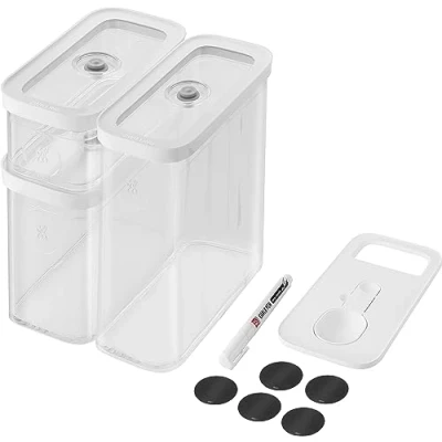 Image of Zwilling Vacuum Fresh &amp; Save Storage Containers Plastic Transparent 5 piece set