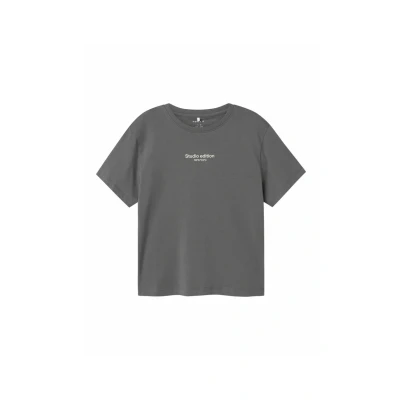 Image of Name it kids Boy&#039;s Nkmbrody Ss Nreg Top Noos, Lava Smoke, 146 152 cm,