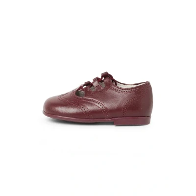 Image of Pisamonas Inglesito Baby shoes for kids, Size: 4.5K/5K, Burdeos Leather