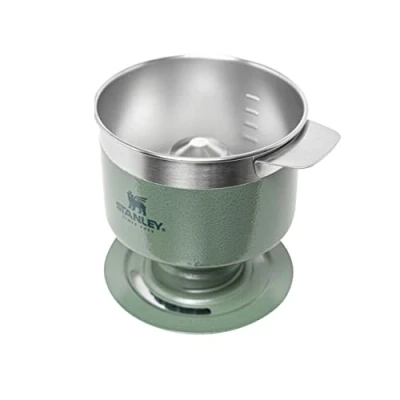 Image of Stanley Perfect Brew Pour Over Makes 1 6 Cups Reusable Filter No Disposable Paper Filters Needed Compatible with Bottles BPA Free Easy clean Stainless Steel &amp; Detachable