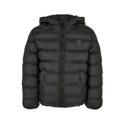 Image of Urban Classics Basic Bubble Winter jacket for kids, Size: 7 8y, black