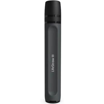 Image of LifeStraw Peak Series Personal Water Filter Straw for Backup Filtration, Emergency, Survival, and Ultralight Hydration, Dark Mountain Gray