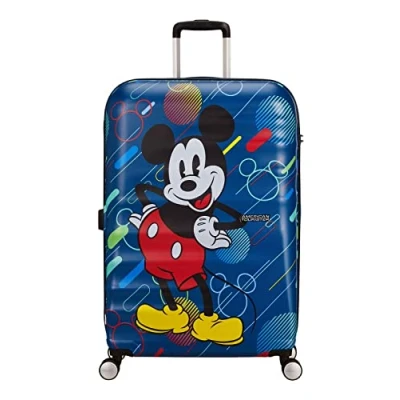 Image of American Tourister Wavebreaker Disney Spinner L, Kindergepäck, 77 cm, 96 Mehrfarbig (Mickey Future Pop)