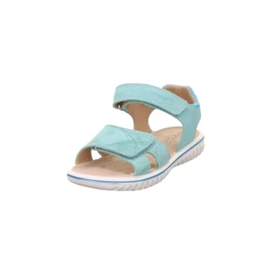 Image of Superfit Sparkle Sandals for kids, Size: 2, Hellgrün/hellblau Suede