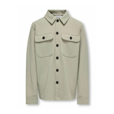 Image of Only &amp; sons junior Osjnew Kodyl SWT Noos Boys&#039; Overshirt, Khaki (vintage khaki), 158 164