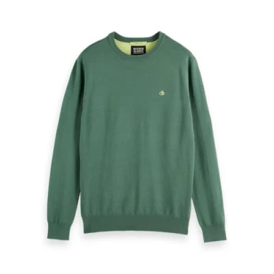Image of Scotch &amp; Soda Seasonal CORE Regular FIT Crewneck Jumper, Men&#039;s, Size: Small, Sage green