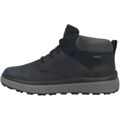 Image of Geox Granito GRIP Hightop trainers, Men&#039;s, Size: 8, Navy Leather/synthetics