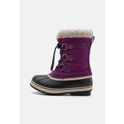Image of Sorel YOOT PAC WP Unisex Laceup boots for kids, Size: 13K, Wild iris/dark plum Synthetics/textile