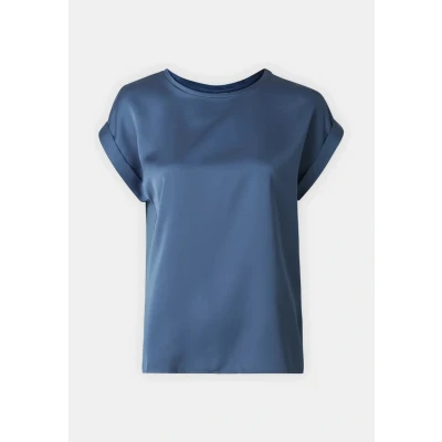 Image of VILA Viellette Basic Tshirt, Women&#039;s, Size: 6, Bijou blue