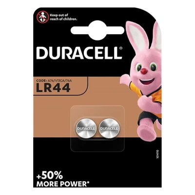 Image of Duracell lr44 a76 alkaline 1,5v blister 2 DLR44