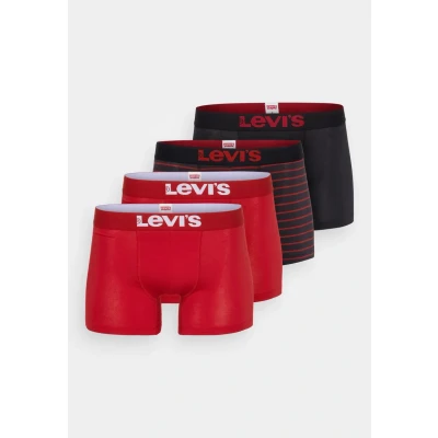 Image of Levi&#039;s MEN Solid Basic Vintage Stripe 4 PACK Pants, Men&#039;s, Size: Small, Red/black