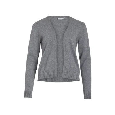Image of VILA Viril Cardigan, Women&#039;s, Size: Small, Medium grey melange