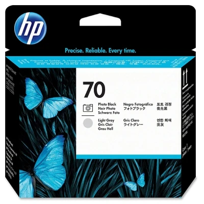 Image of HP DesignJet Z3100 44&quot; 70 (C9407A) black and light grey printhead (original HP)