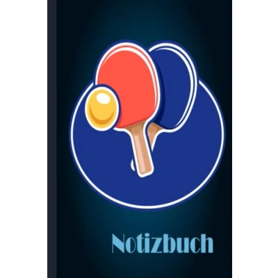 Image of Tischtennis Notizbuch: Notizbuch breit liniert, liniertes Papier für Schule, Studenten, Geschenk Kinder, Jungen, Mädchen, Notizbuch, Liebhaber