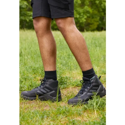 Image of adidas Men&#039;s Eastrail 2.0 Mid Rain.rdy Hiking Sneaker, Core Black Carbon Grey Five, 7.5 UK