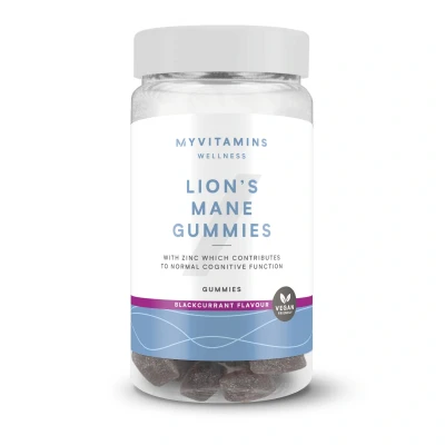 Image of Myvitamins Mushroom Gummies 60gummies Lion&#039;s Mane (Focus) Blackcurrant
