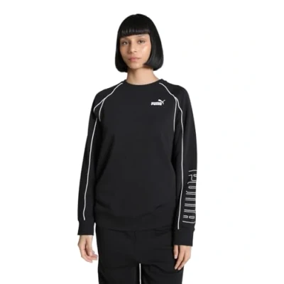 Image of Puma Crewneck Sweatshirt, Women&#039;s, Size: Small, Black