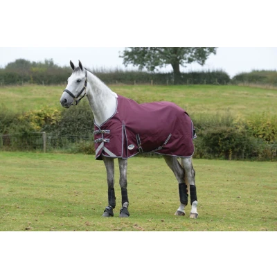 Image of Weatherbeeta ComFiTec Plus Dynamic II Standard Neck Lite 0g Maroon/Grey/White