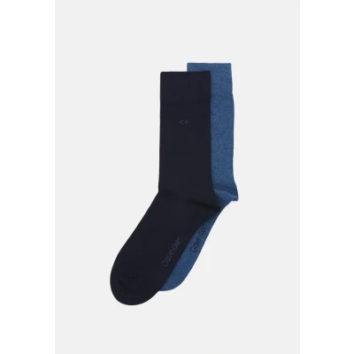 Image of Calvin Klein Underwear Unisex 2 PACK Socks, Men&#039;s, Size: 6 8, Blue