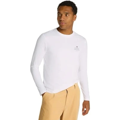 Image of Tommy Hilfiger Stack TEE Long sleeved top, Men&#039;s, Size: 3XL, White