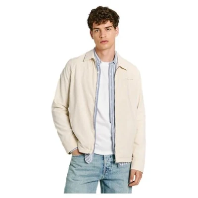 Image of Pepe Jeans Truro Summer jacket, Men&#039;s, Size: Medium, Ivory white