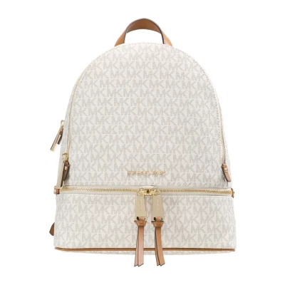 Image of Michael Kors RHEA ZIP BACK PACK Rucksack, Women&#039;s, Size: One Size, Vanilla