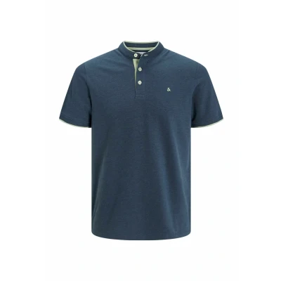 Image of JACK &amp; JONES Men&#039;s Male Einfarbig Poloshirt Polo Shirt, Oceanview, L