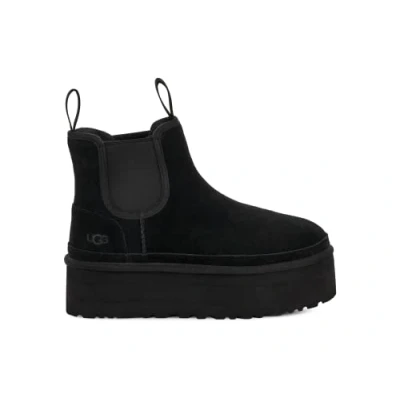 Image of UGG Neumel Platform Chelsea ankle boots, Women&#039;s, Size: 9, Black Suede