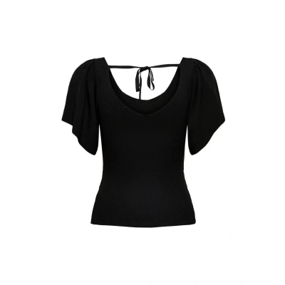 Image of ONLY Onlleelo BACK Print Tshirt, Women&#039;s, Size: XS, Black