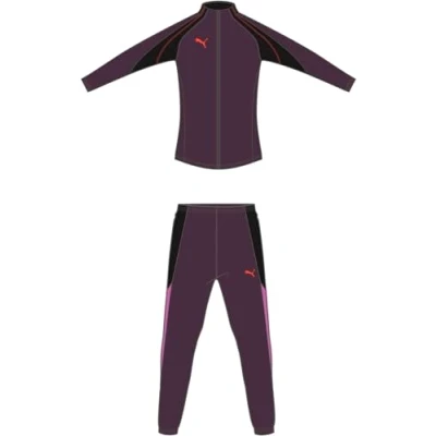 Image of Puma Individualblaze Tracksuit SET Tracksuit, Women&#039;s, Size: XS, Midnight plum/glowing red