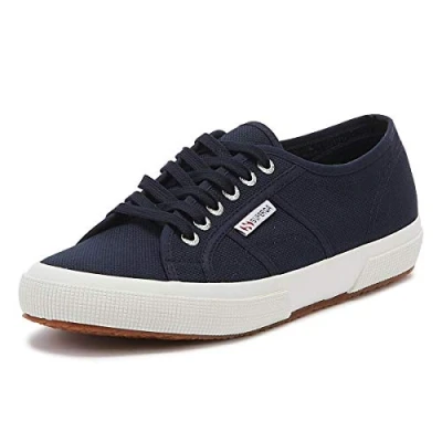 Image of Superga Trainers, Size: 2.5, Navy/white Textile