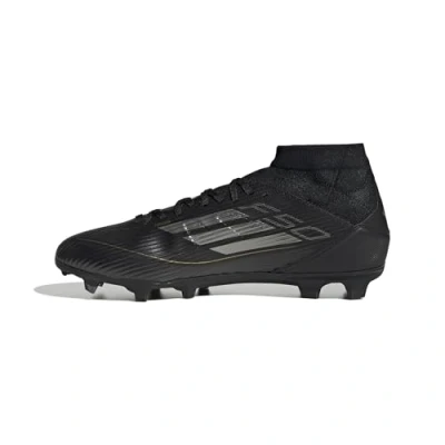 Image of adidas Unisex&#039;s F50 League Football Boots Fg/Mg, Coreblack Ironmt Goldmet, 11 UK