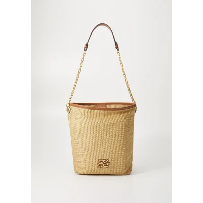 Image of Karl LAGERFELD Autograph Medium Raffia Bag natural Colour,