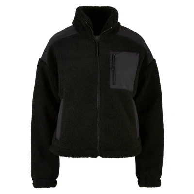 Image of Urban Classics Fleece jacket, Women&#039;s, Size: 3XL, Black