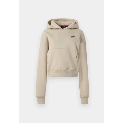 Image of Alpha Industries Basic Hoodie Sweatshirt, Women&#039;s, Size: Large, Organic beige