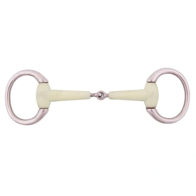 Image of BR Single Jointed Eggbutt Snaffle Pony Apple Mouth 15 mm